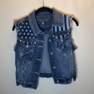 Miss me jean vest